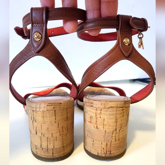 Coach Leather and Suede Block Heels - Picture 3 of 5